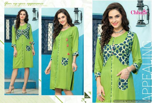 Chaaya-Breeza-Rayon-Kurti-With-Koti